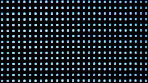 Flashing led screen close up. Stock Footage 114455454
