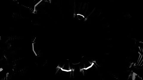 Flashing LED Tunnel Stock Footage 303667008