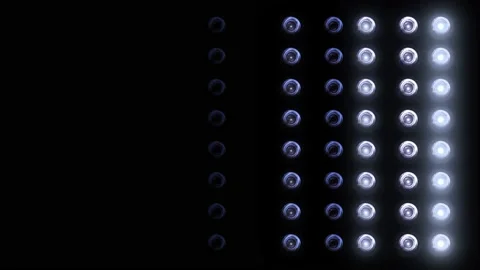 Flashing Led wall light.  4K video Stock Footage 199581425