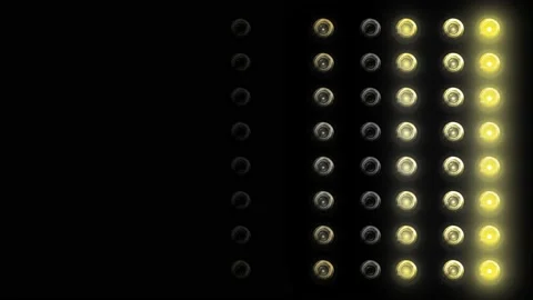 Flashing Led wall light.  4K video Stock Footage 199581429
