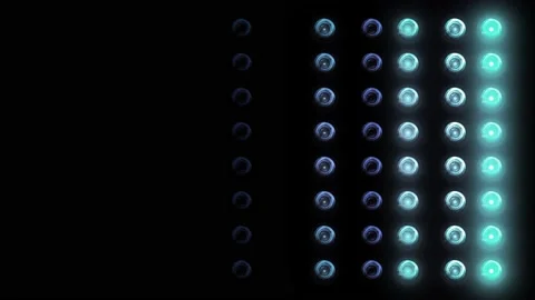 Flashing Led wall light.  4K video Stock Footage 199581430