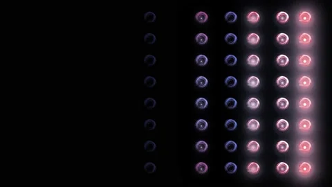 Flashing Led wall light.  4K video Stock Footage 199581437