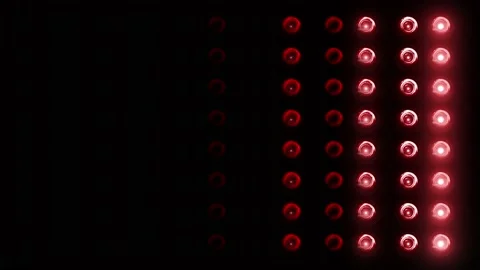 Flashing Led wall light.  4K video Stock Footage 199581442