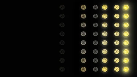 Flashing Led wall light.  4K video Stock Footage 199597460