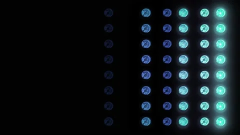 Flashing Led wall light.  4K video Stock Footage 199597473