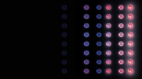 Flashing Led wall light.  4K video Stock Footage 199597495