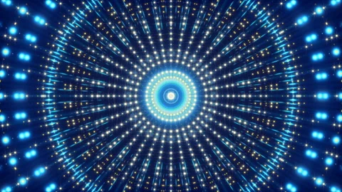 Flashing light on blue background, loop Stock Footage 89798417