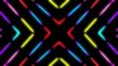 Flashing Light Colored Panel Looped Video Stock Footage 151684169