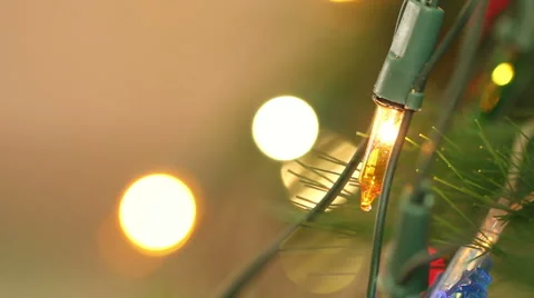 Flashing light garlands. macro. Stock-Footage 66354764
