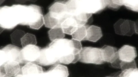 Flashing Light Hexagons On Black Background Stock Footage 79996244