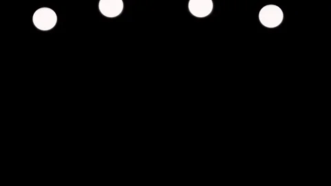 Flashing light at the top of the black background Vidéo 308674743