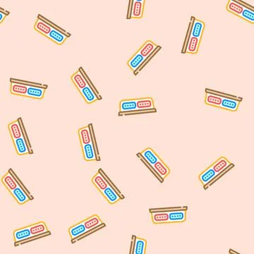 Flashing lights alert vector seamless pattern Stockillustratie