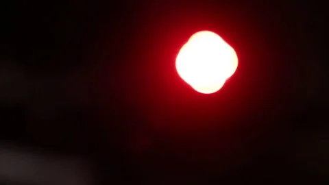 Flashing lights on black background Stock Footage 71425436