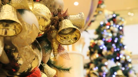 Flashing Lights of the Christmas Tree Stock Footage 330607180