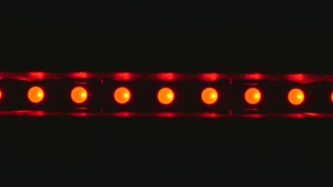 Flashing lights in different colors close-up Stock Footage 184474933
