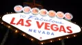 Flashing Lights Electric Bulbs Icon Attraction Night Las Vegas Welcome Neon Sign HD Footage