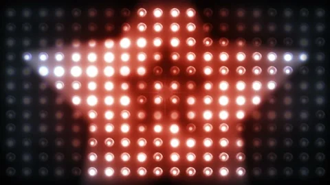 Flashing lights Led stage lights Concert lights, music clips back LOOP 4K Stock Footage 149014094