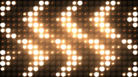 Flashing Lights Loop Arrow Lights Board Stock Footage 103310912