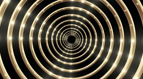 Flashing Lights in the Rings 06 Stock Footage 45187829