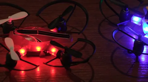 Flashing lights of two colors 스톡 동영상 64635009