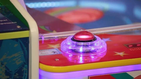 Flashing lights of video game attraction Stock Footage 80897857
