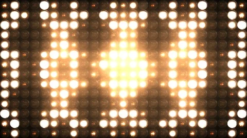 Flashing Lights Wall 4K Stock Footage 103311384
