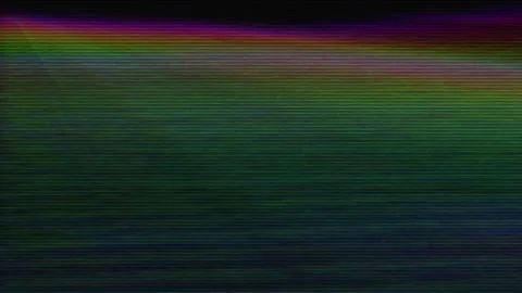 Flashing lined rainbow screen distortion, abstract glitch damage animation Stock Footage 236562754
