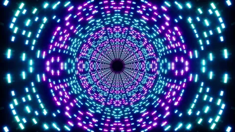 Flashing Neon LED Light Background Stock Footage 220235435