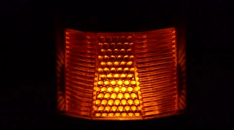 Flashing Orange Alarm Stock Footage 44441984