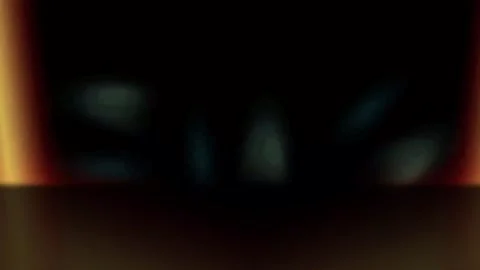 Flashing Orange Bottom Light Lens Flare 4K Overlay Black Background Stock Footage 289915197