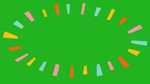 Flashing in Oval Shape | Glowing Light Loop Animation Stock Footage 316028298