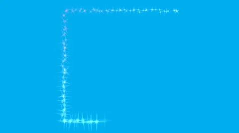 Flashing Particles, Forming Square (Ver. 2): + Looping Video stock 46127469