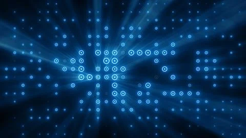 Flashing particles pattern with beams, rays. Stock Illustration