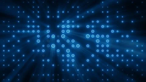 Flashing particles pattern with beams, rays. Stock Illustration