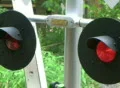 Flashing Railroad Crossing Signal Footage