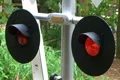 Flashing Railroad Crossing Signal Footage