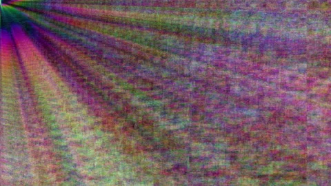 Flashing rainbow prism lights, abstract textured background Stock Footage 276108243