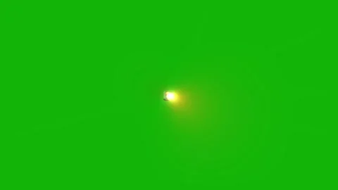 Flashing Red and Blue Light Green Screen Stock Footage 318944964