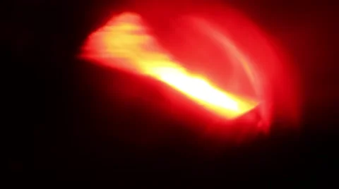 Flashing red LED emergency light at night Stock Footage 47262257