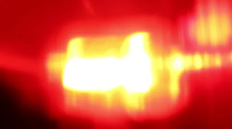 Flashing red LED light at night Stock Footage 47143706
