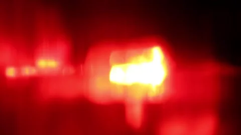 Flashing red LED light at night Stock Footage