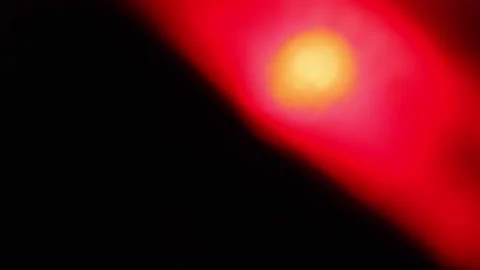Flashing red LED lights at night Stock Footage 164872805