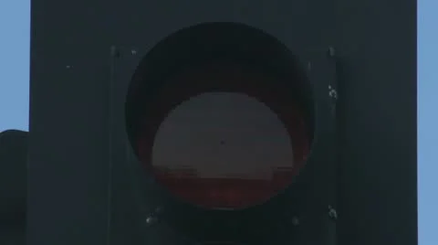 FLASHING RED LIGHT CLOSE UP Stock-Footage 10605130