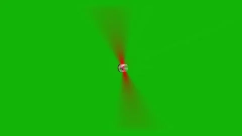 Flashing Red Light Effect Green Screen Stock Footage 318944976