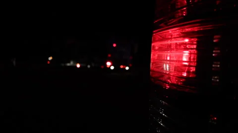 Flashing red lights on emergency vehicle Stock Footage 58558354