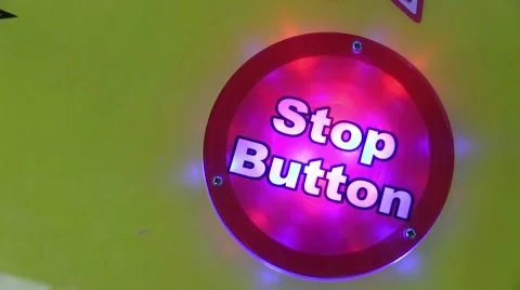 Flashing red stop button Stock Footage 60699411