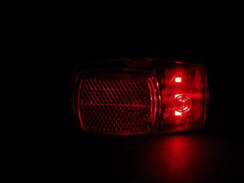 Flashing red strobe light Stock Photos