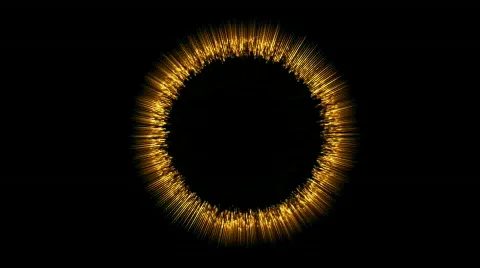 Flashing ring spot center magic fantasy material fireworks pattern symbol. Stock Footage 811191