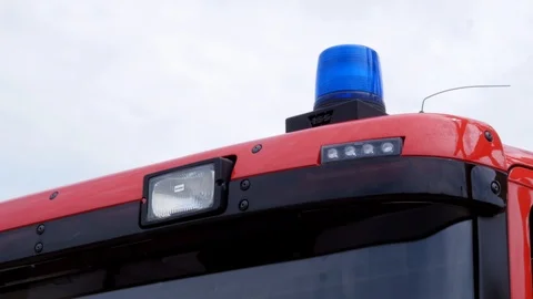 Flashing siren of a fire engine Video stock 92420941