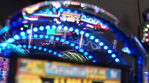 Flashing Slot Machine Lights Stock Footage 40814286